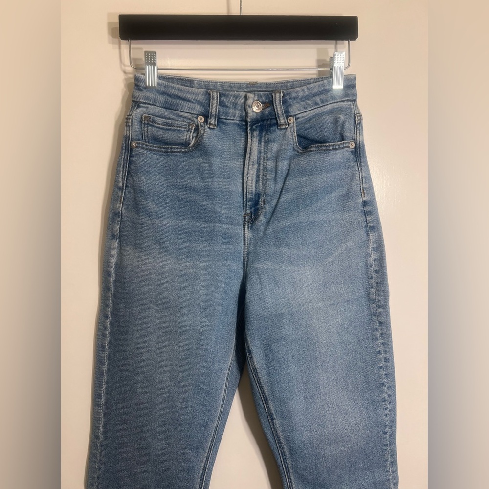 American Eagle Curvy Mom Blue Denim Jeans